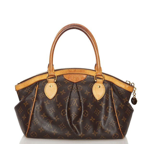 ルイ ヴィトン モノグラム ティヴォリ PM ハンドバッグ M40143 ブラウン PVC レザー レディース LOUIS VUITTON 【中古】