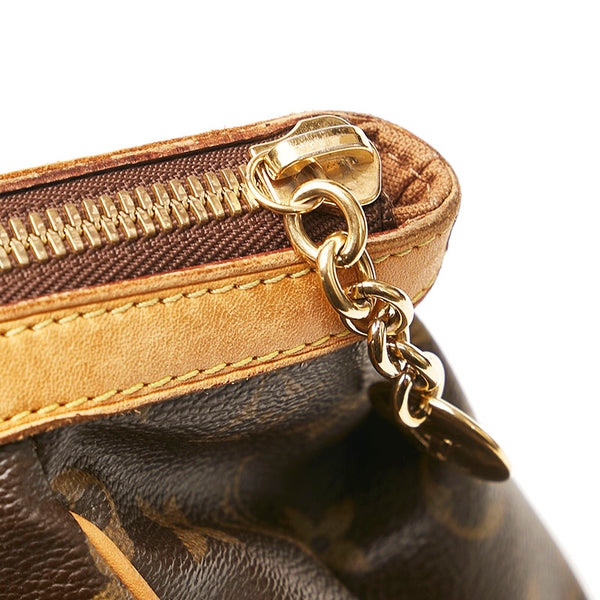 ルイ ヴィトン モノグラム ティヴォリ PM ハンドバッグ M40143 ブラウン PVC レザー レディース LOUIS VUITTON 【中古】