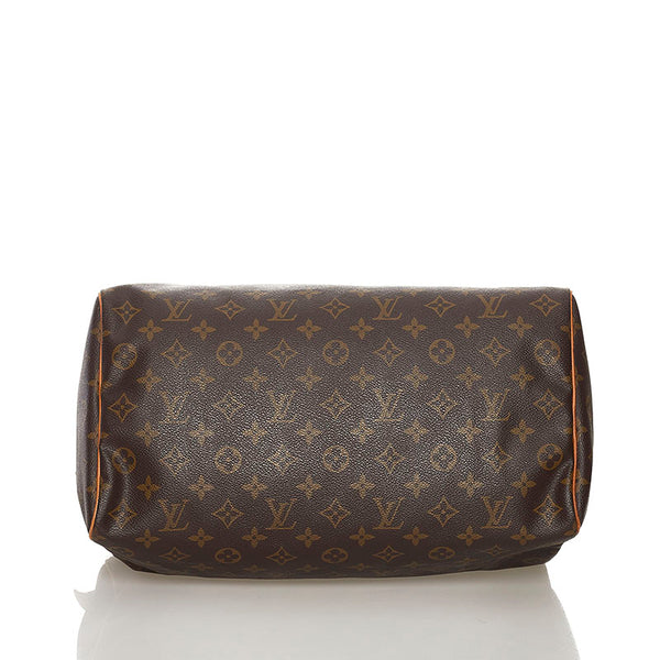 ルイ ヴィトン モノグラム スピーディ 35 ボストンバッグ ハンドバッグ Ｍ41524 ブラウン PVC レザー レディース LOUIS VUITTON 【中古】