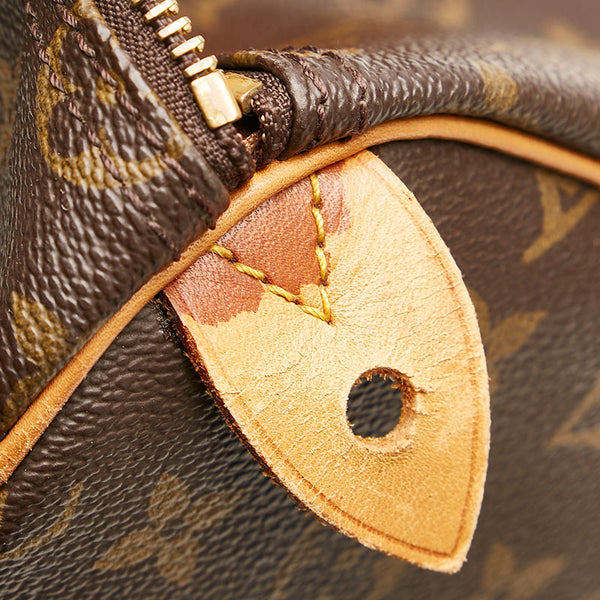 ルイ ヴィトン モノグラム スピーディ 35 ボストンバッグ ハンドバッグ Ｍ41524 ブラウン PVC レザー レディース LOUIS VUITTON 【中古】