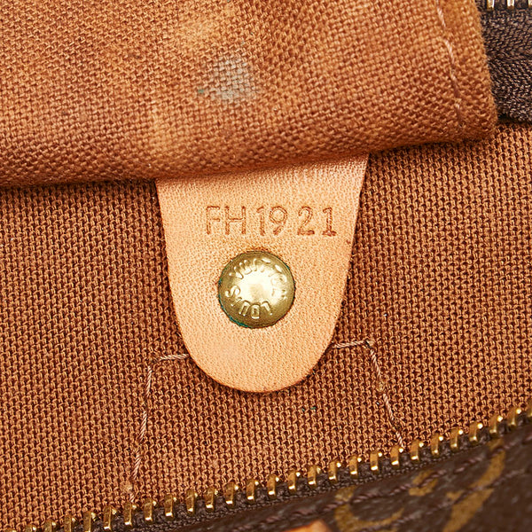 ルイ ヴィトン モノグラム スピーディ 35 ボストンバッグ ハンドバッグ Ｍ41524 ブラウン PVC レザー レディース LOUIS VUITTON 【中古】