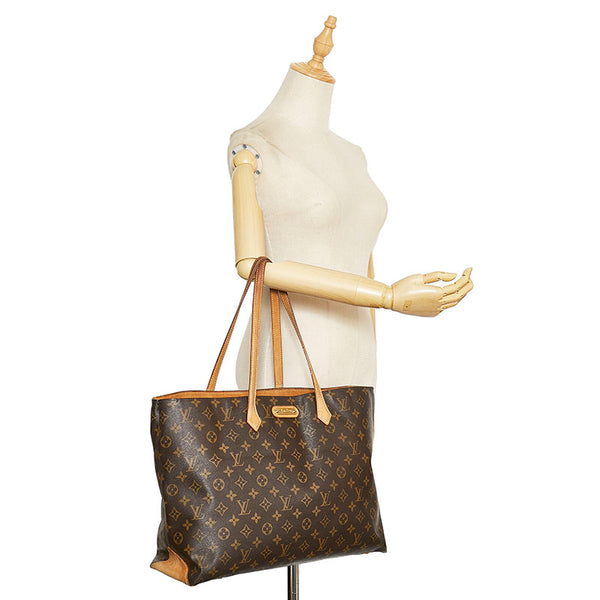 ルイ ヴィトン モノグラム ウィルシャーGM トートバッグ M45645 ブラウン PVC レザー レディース LOUIS VUITTON 【中古】