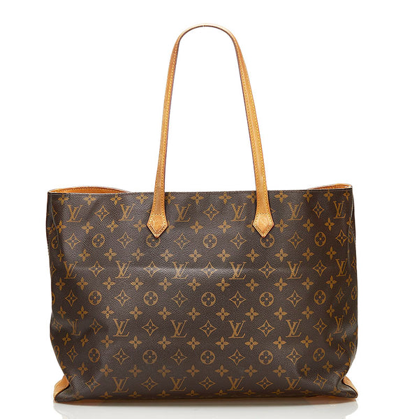 ルイ ヴィトン モノグラム ウィルシャーGM トートバッグ M45645 ブラウン PVC レザー レディース LOUIS VUITTON 【中古】