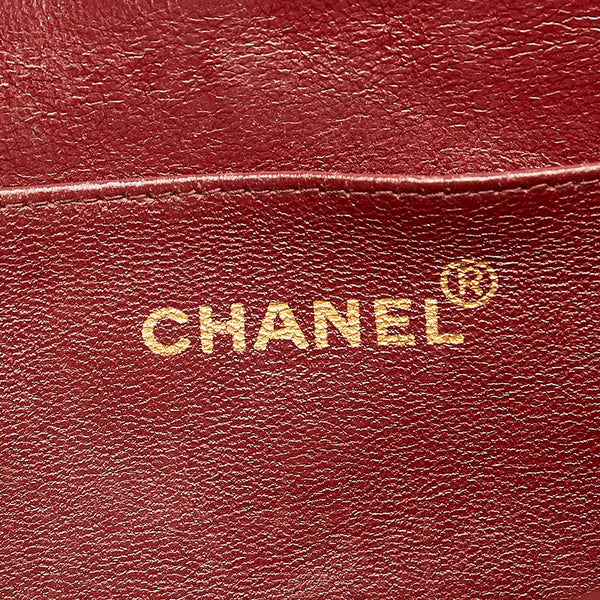 シャネル マトラッセ33 デカマトラッセ ココマーク チェーン ショルダーバッグ ブラック ラムスキン レディース CHANEL 【中古】