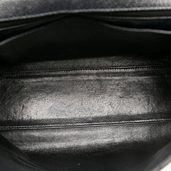 シャネル ココマーク ターンロック ハンドバッグ ブラック キャビアスキン レディース CHANEL 【中古】