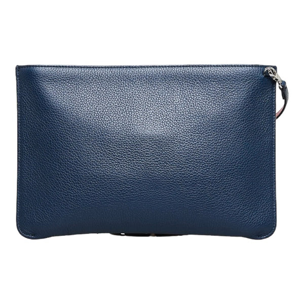 クリスチャンルブタン ルビクラッチ スタッズ クラッチバッグ ショルダーバッグ 2WAY AA6693WZ ネイビー レザー レディース Christian Louboutin 【中古】