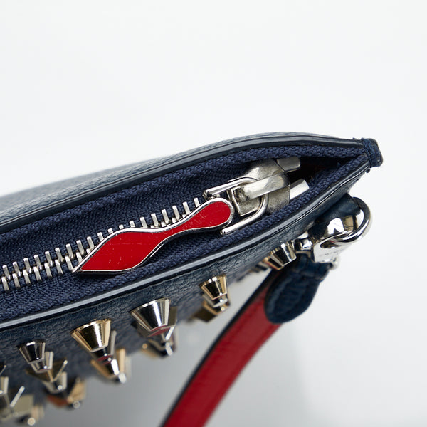 クリスチャンルブタン ルビクラッチ スタッズ クラッチバッグ ショルダーバッグ 2WAY AA6693WZ ネイビー レザー レディース Christian Louboutin 【中古】