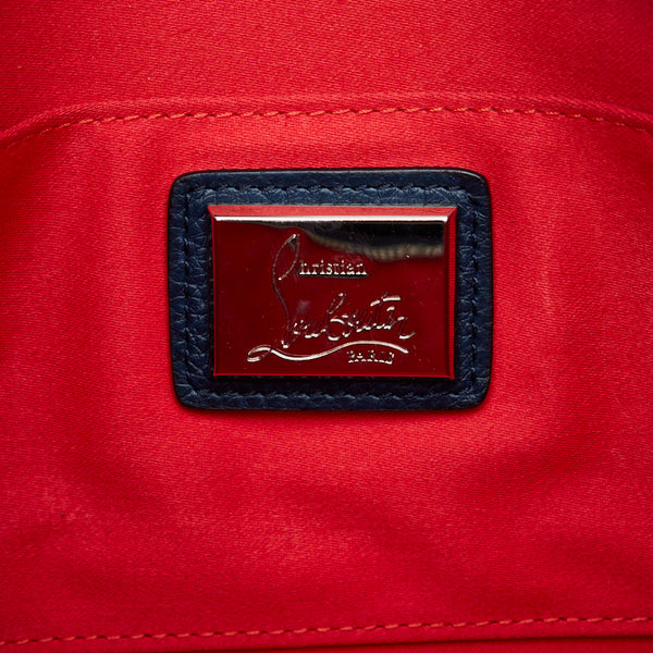 クリスチャンルブタン ルビクラッチ スタッズ クラッチバッグ ショルダーバッグ 2WAY AA6693WZ ネイビー レザー レディース Christian Louboutin 【中古】