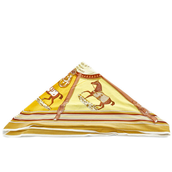 エルメス 総柄 スカーフ 三角スカーフ マルチカラー レディース HERMES 【中古】