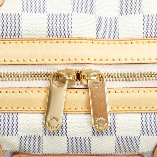 ルイ ヴィトン ダミエ アズール バークレー ハンドバッグ ミニボストンバッグ N52001 ホワイト PVC レザー レディース LOUIS VUITTON 【中古】