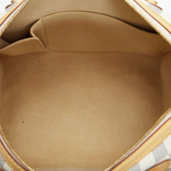 ルイ ヴィトン ダミエ アズール バークレー ハンドバッグ ミニボストンバッグ N52001 ホワイト PVC レザー レディース LOUIS VUITTON 【中古】