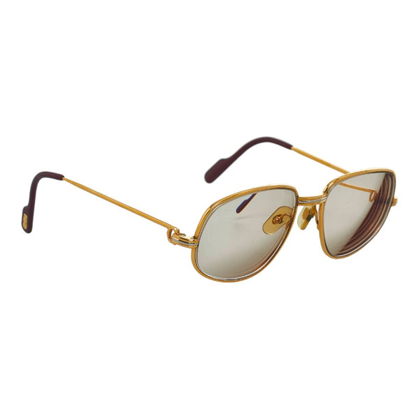 カルティエ トリニティ メガネ サングラス 眼鏡 ゴールド メッキ レディース CARTIER 【中古】