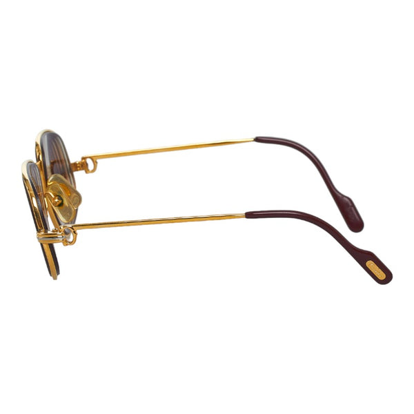 カルティエ トリニティ メガネ サングラス 眼鏡 ゴールド メッキ レディース CARTIER 【中古】