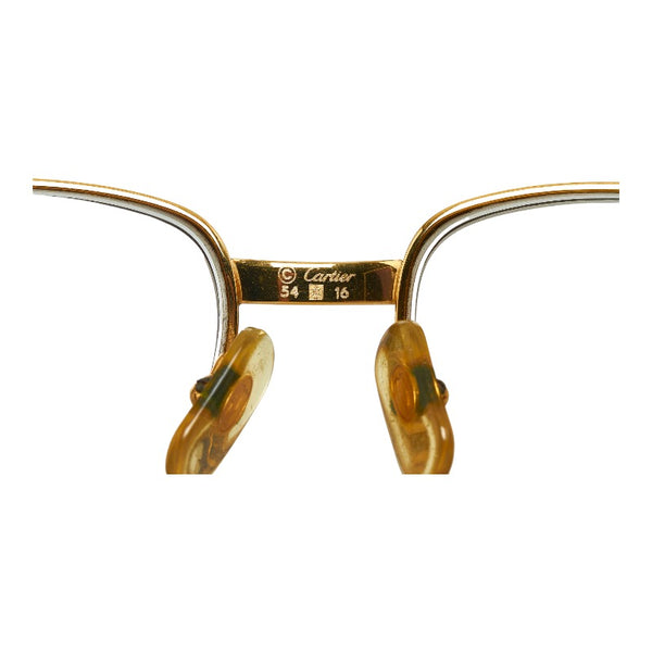 カルティエ トリニティ メガネ サングラス 眼鏡 ゴールド メッキ レディース CARTIER 【中古】