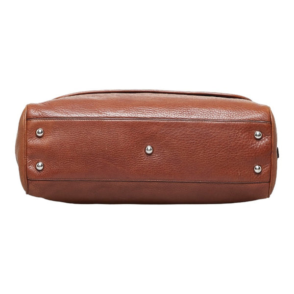 ロエベ ヘリテージ ハンドバッグ ショルダーバッグ ブラウン レザー レディース LOEWE 【中古】