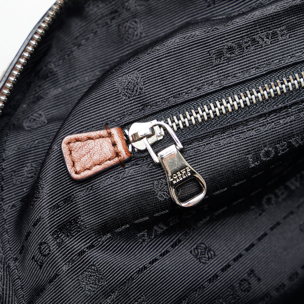 ロエベ ヘリテージ ハンドバッグ ショルダーバッグ ブラウン レザー レディース LOEWE 【中古】
