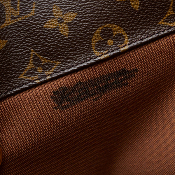 ルイ ヴィトン モノグラム サックショッピング トートバッグ ショルダーバッグ M51108 ブラウン PVC レザー レディース LOUIS VUITTON 【中古】
