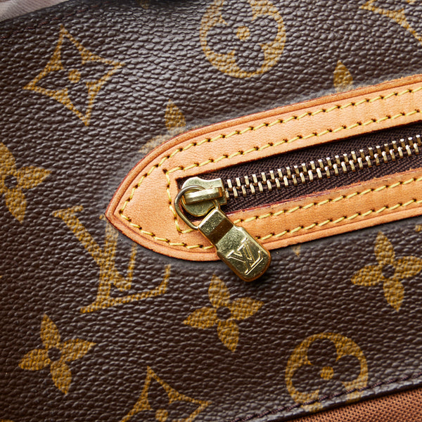 ルイ ヴィトン モノグラム サックショッピング トートバッグ ショルダーバッグ M51108 ブラウン PVC レザー レディース LOUIS VUITTON 【中古】