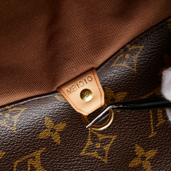 ルイ ヴィトン モノグラム サックショッピング トートバッグ ショルダーバッグ M51108 ブラウン PVC レザー レディース LOUIS VUITTON 【中古】