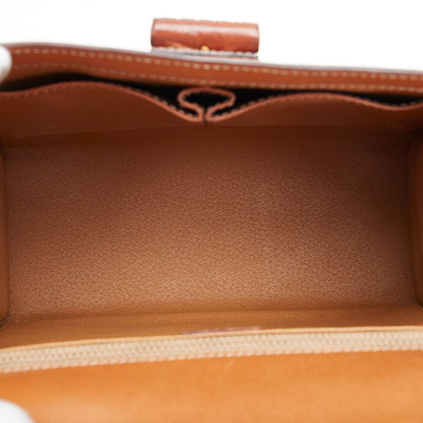 セリーヌ マカダム バンブーロック ハンドバッグ ショルダーバッグ 2WAY ブラウン PVC レザー レディース CELINE 【中古】