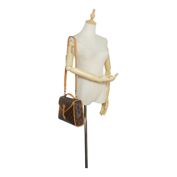 ルイ ヴィトン モノグラム ベルエア ハンドバッグ ショルダーバッグ 2WAY M51122 ブラウン PVC レザー レディース LOUIS VUITTON 【中古】