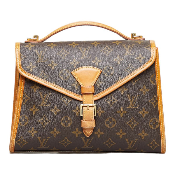 ルイ ヴィトン モノグラム ベルエア ハンドバッグ ショルダーバッグ 2WAY M51122 ブラウン PVC レザー レディース LOUIS VUITTON 【中古】