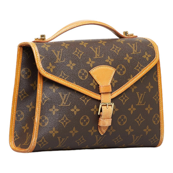 ルイ ヴィトン モノグラム ベルエア ハンドバッグ ショルダーバッグ 2WAY M51122 ブラウン PVC レザー レディース LOUIS VUITTON 【中古】