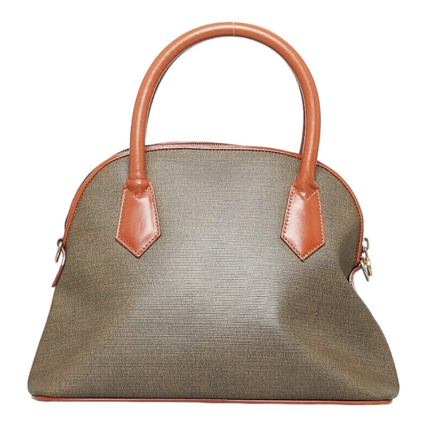 フェンディ ハンドバッグ ショルダーバッグ 2WAY ブラウン カーキ PVC レザー レディース FENDI 【中古】