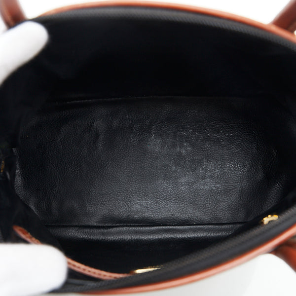 フェンディ ハンドバッグ ショルダーバッグ 2WAY ブラウン カーキ PVC レザー レディース FENDI 【中古】