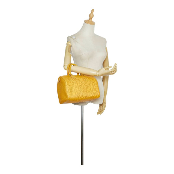 ルイ ヴィトン エピ スピーディ25 ハンドバッグ ミニボストンバッグ M43019 タッシリイエロー レザー レディース LOUIS VUITTON 【中古】