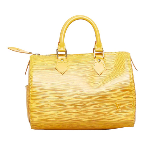 ルイ ヴィトン エピ スピーディ25 ハンドバッグ ミニボストンバッグ M43019 タッシリイエロー レザー レディース LOUIS VUITTON 【中古】