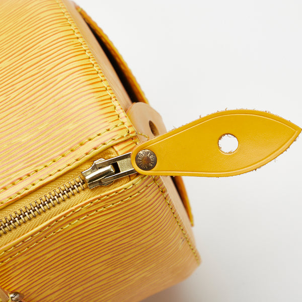 ルイ ヴィトン エピ スピーディ25 ハンドバッグ ミニボストンバッグ M43019 タッシリイエロー レザー レディース LOUIS VUITTON 【中古】