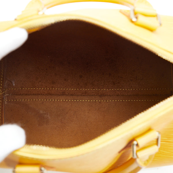 ルイ ヴィトン エピ スピーディ25 ハンドバッグ ミニボストンバッグ M43019 タッシリイエロー レザー レディース LOUIS VUITTON 【中古】