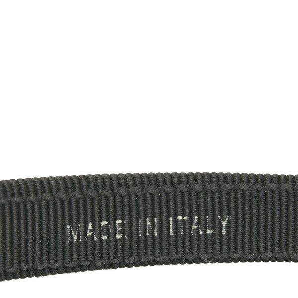 サルヴァトーレフェラガモ ヴァラリボン ヘアアクセサリー ブラック ホワイト ゴールド コットン レディース Salvatore Ferragamo 【中古】