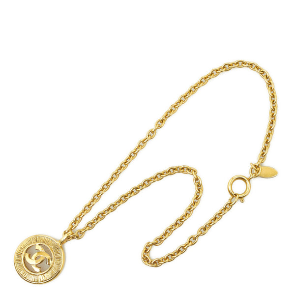 シャネル ココマーク ラウンド ネックレス ゴールド メッキ レディース CHANEL 【中古】