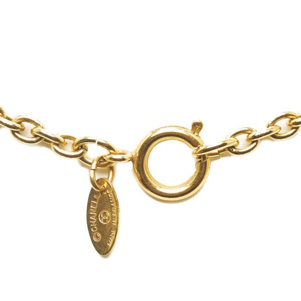 シャネル ココマーク ラウンド ネックレス ゴールド メッキ レディース CHANEL 【中古】