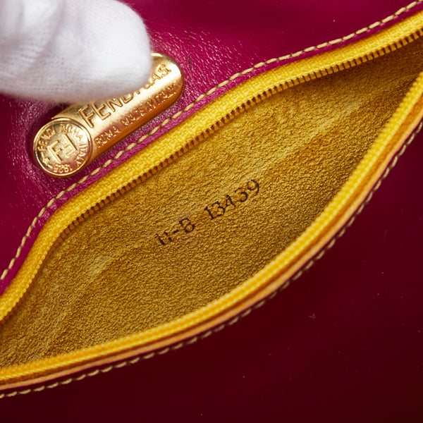 フェンディ ハンドバッグ ショルダーバッグ ピンク ブルー イエロー レザー レディース FENDI 【中古】