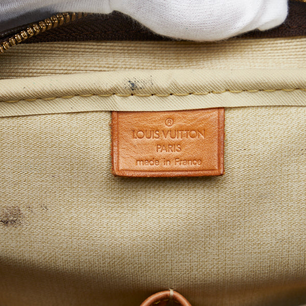 ルイ ヴィトン モノグラム ドーヴィル ハンドバッグ M47270 ブラウン PVC レザー レディース LOUIS VUITTON 【中古】