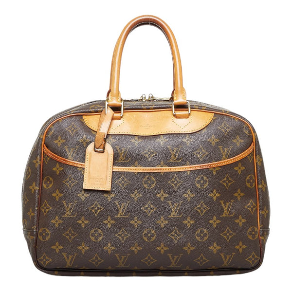ルイ ヴィトン モノグラム ドーヴィル ハンドバッグ M47270 ブラウン PVC レザー レディース LOUIS VUITTON 【中古】