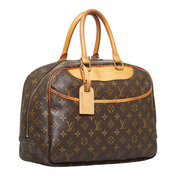 ルイ ヴィトン モノグラム ドーヴィル ハンドバッグ M47270 ブラウン PVC レザー レディース LOUIS VUITTON 【中古】
