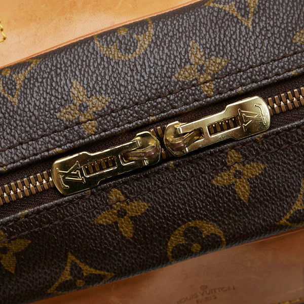ルイ ヴィトン モノグラム ドーヴィル ハンドバッグ M47270 ブラウン PVC レザー レディース LOUIS VUITTON 【中古】