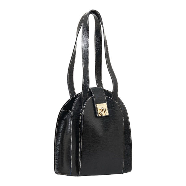 セリーヌ トートバッグ ショルダーバッグ ブラック レザー レディース CELINE 【中古】