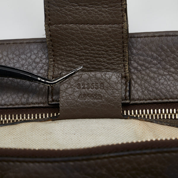 グッチ バンブー ショッパー ラージトート ハンドバッグ ショルダーバッグ 2WAY 323658 ブラウン ベージュ レザー レディース GUCCI 【中古】