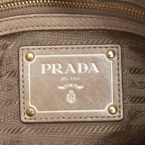 プラダ ハンドバッグ ショルダーバッグ 2WAY ベージュ レザー レディース PRADA 【中古】