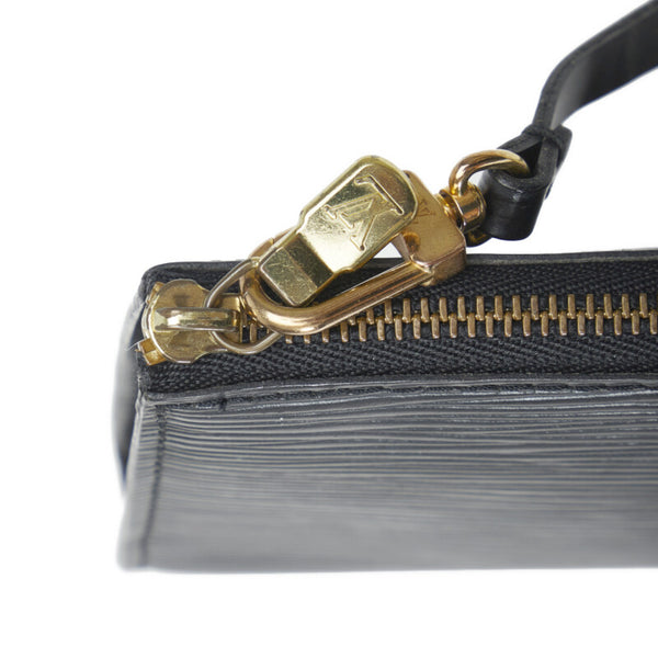 ルイ ヴィトン エピ ポシェット アクセソワール アクセサリーポーチ ハンドバッグ M52942 ノワール ブラック レザー レディース LOUIS VUITTON 【中古】