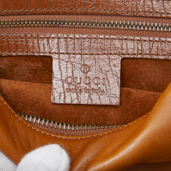 グッチ ホースビット ハンドバッグ ワンショルダーバッグ 115867 ブラウン レザー レディース GUCCI 【中古】