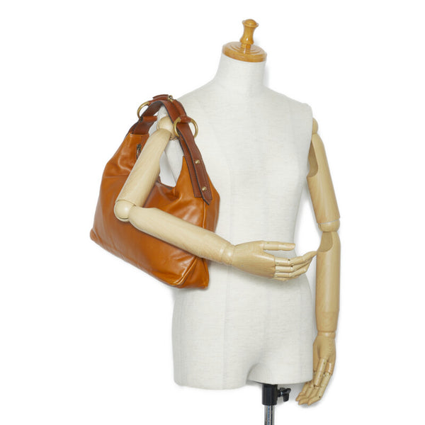 グッチ ホースビット ハンドバッグ ワンショルダーバッグ 115867 ブラウン レザー レディース GUCCI 【中古】