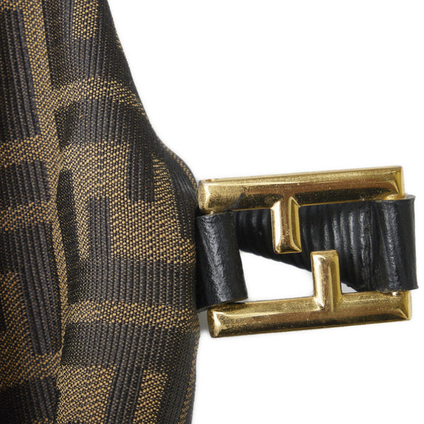 フェンディ ズッカ ボストンバッグ トラベルバッグ 旅行用バッグ ブラウン キャンバス レザー レディース FENDI 【中古】
