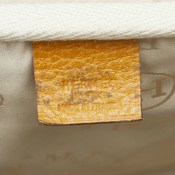 エルメス ヴィクトリア ボストンバッグ トラベルバッグ 旅行用バッグ ネイビー ベージュ レザー レディース HERMES 【中古】