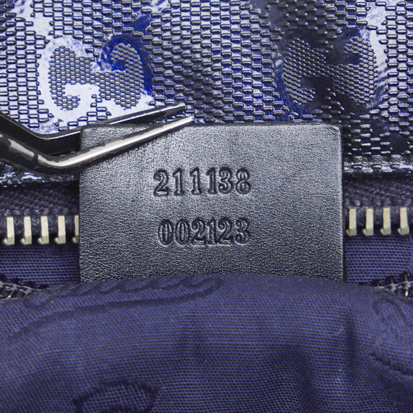 グッチ GGインプリメ ハンドバッグ トートバッグ 211133 パープル PVC レザー レディース GUCCI 【中古】